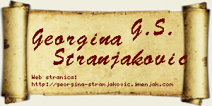 Georgina Stranjaković vizit kartica